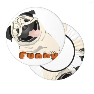 Pillow Funny Pug Round Bar Silla Cover Festival Festival Festival Festival para