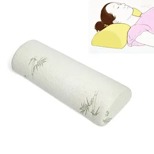 Almohada de media luna con cuña para dormir, inserciones ajustables, espuma viscoelástica, cubierta extraíble, bambú, alivia el dolor de espalda, cuello, rodilla y tobillo