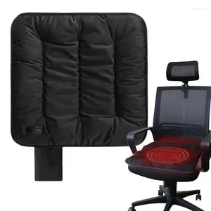 Almohada con calefacción para silla, calefacción portátil con puerto USB, accesorios para asiento de coche para coxis trasero