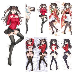 Funda de almohada para el hogar, ropa de cama de Anime Fate/stay Night FGO Tohsaka Rin, funda personalizada DIY, cojín Dakimakura, funda de almohada