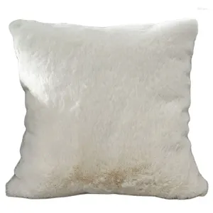 Almohada de la cubierta de piel sintética de lujo Verifique una funda de almohada suave de sofá de fábrica