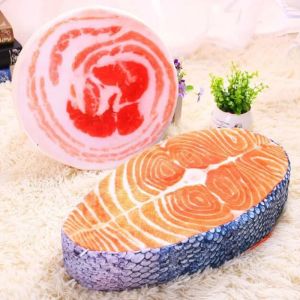 Oreiller nordique simulation amusante Amusant Saumon Saumon Sushi Sushi Conception créative Saumon Pouteau de lit Home Decor Photo Accessoires