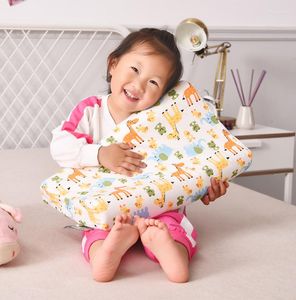Travesseiro ShenBang Latex Baby Bedding Sleeping Prevent Flat Orthopedic Children Kid Neck Shaping Memory Foam Factory