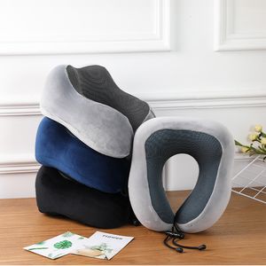 Pillow Soft travel pillow Ushaped health memory foam neck Cervical aircraft pad 230719