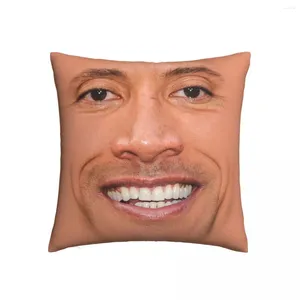 Almohada la cara dwayne funda de almohada decoraciones de cubierta de tela impresa