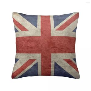 Oreiller Union UK Flagporche d'oreiller imprimerie de tissu couverture cadeau royaume pays United Throw Case Home Zippered 45 45cm