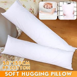 Almohada blanca larga interior Dakimakura abrazando cuerpo anime cojín dormitorio ropa de cama accesorios textiles para el hogar 50x150 cm