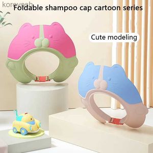 Oreillers bébé bain bonnet de douche réglable étanche Protection des yeux doux bain visière lavage des cheveux enfants shampooing Cap protéger la tête CoverL231107