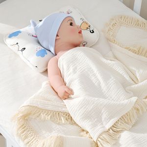 Pillows Baby Sleep Pillow born Support Concave Cartoon Print Molding Pad 230525