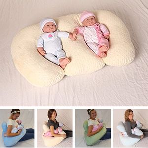 Pillows Baby Twin Pillow Nursing Breastfeeding Pillow Anti-spitting Feeding Cushions Baby Nest 230720