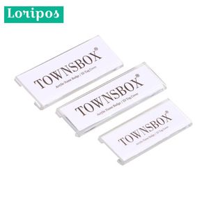 Pin Id Employee Name Acrylic Card Holder Magnet Badge Tag Holder Safety Magnetic Badge Fasteners ID Tag Clip Tag Holder Badge2535