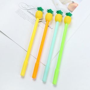 Pluma de gel de piña Oficinas Útiles escolares Bolígrafos de regalo Kawaii Tinta negra 0.5 mm