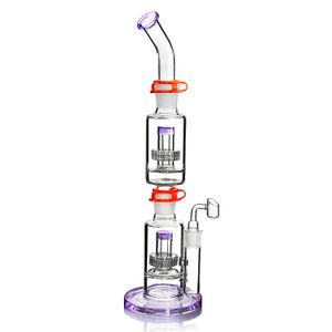 Narguilés Bong Verres Bubbler Fumer Tuyaux D'eau En Verre Bangs D'eau En Verre Plates-formes Pétrolières Dabber Avec Banger 18mm Shisha 45cm De Hauteur