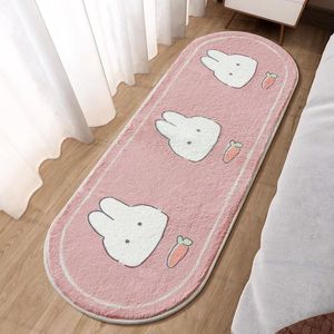 Rose mignon chambre tapis poilu fille enfants chambre tapis pour chambre décor salon tapis salon thermique tapis pour enfants corée 240111