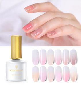 Gel de uñas de gelatina rosa 6 ml semitransparente desnudo es un esmalte de esmalte púrpura pulido de uv gel uv gel laca8305208