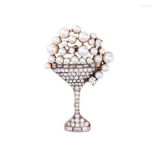 Broches broches cristal simulées de perles de perles shopping en ligne indiens bijoux de mode gros pour femmes roya22