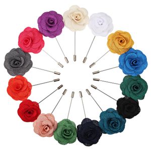 Broches Broches Hommes Épinglette À La Main Camélia Fleur Boutonnière Pour Costume De Mariage Marié 15 Couleurs Drop Delivery 2022 Dhebg