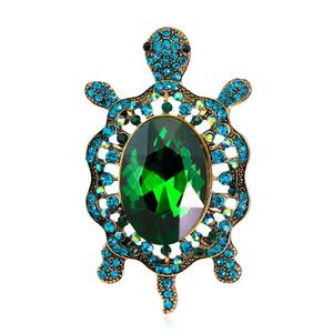 Broches Broches En Gros Femmes Mode Naturel Insecte Animal Belle Alliage Strass Tortue Tortue Broche Broches Femmes Filles Shippin Dhtzx