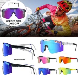 Pit Viper Sports Sunglasses Spoyes Cycling UV400 Extérieur Pit Vipers Double James Bicycle Bicycle Sunglasses larges Vue VTT Goggles