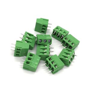 Pitch 5.08 mm vis PCB Terminal Block Connecteur Broche droite 2P 3P WJ500V BORnier Cable Câble Morsettiera 300V 10A 30/50 / 100PCS