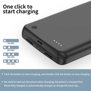 Pixel 7 10000mAh Battery Charger Case pour Google Pixel 7 Pro 6 Pro 8 Pro portable Banque d'alimentation Couverture de chargement CAPA EXTERNA BATEIA