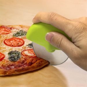 Pizza Cutter Roue en acier inoxydable Slicer chariot chouchouté pour pizza Pâte au fromage Pie ergonomique Design en gros SS1223