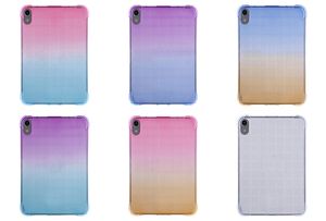 Plaid Gradient Soft TPU Antichoc Cases Pour iPad 10 10,9 pouces 2022 Mini 6 1 2 3 4 Ipad 2 3 4 5 6 Air 2 9.7 Pro 11 Air4 Air5 Luxe Transparent Flexible Tablet Couverture Arrière