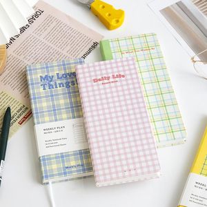 Planificador Cuaderno Ins Semanas Bloc de notas Agenda Horario Escuela Suministros de oficina Papelería estética