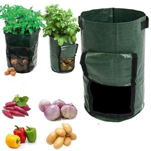 Jardinières Pots 2 pièces sacs de culture de plantes maison jardin Pot de pomme de terre serre culture de légumes sac Vertical hydratant semis