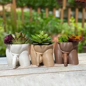 Jardinières Pots Homme Body Art Fleur Vase Nordique Blanc Pantalon Humain Pot Creative Figureins Maison Jardin Terrasse Artisanat Pot De Fleurs Ornement Décor 230704