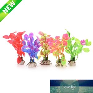 Plantes artificielles en plastique Fish Tank Herbe Fleur Ornement Décorations Aquarium Décorations Multicolore Paysage Home Supply