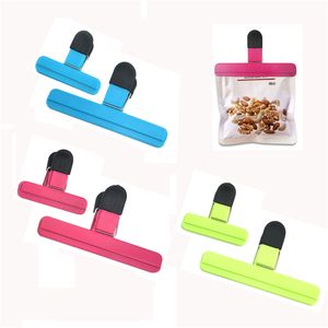 Plastic Food Sealing Bag Clip Chips Bags Sealer Seal Grip for Snack Coffee Storage Kitchen Accessories XBJK2104