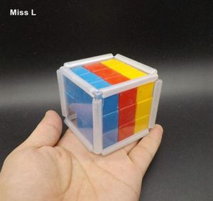 Plastic Rainbow Slide Cube Block Gravity Puzzle Brain Mind Game Early Head Start Training Toys Kids Gifts31157928788