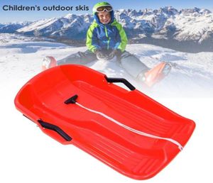 Traîneaux à neige en plastique durables et légers, curseur de neige épais pour enfants, Ski d'herbe en plein air, snowboard8428703