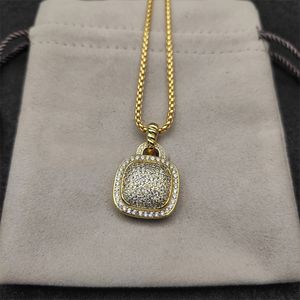 Collier en or plaqué femmes DY bijoux de créateur collier femme de haute qualité exquise collana rétro chaînes populaires pour hommes anniversaire cadeau de noël zh143 F4