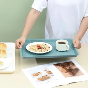 Assiettes plateau léger, capacité de service avec Base antidérapante, plastique réutilisable sans Bpa pour biscuits aux fruits, Desserts durables