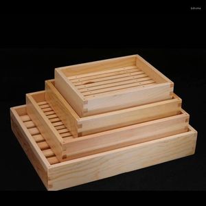 Juego de 4 platos irrompibles de madera para cena Japón, venta al por mayor, platos decorativos Vintage para servir, juegos completos de vajilla Vajilla