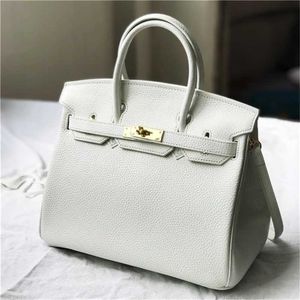 Platinum Sac Designer Fourre-tout 2024 Mode Pure Blanc Citron Jaune Litchi Texturé Cuir De Vachette Femme De Poche Une Épaule Oblique Straddle