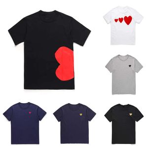 Jouer des créateurs t-shirts rouges car coeur coeur femme garcons badge des occasionnels tout quanlité ts coton CDGS broderie à manches courtes de haute qualité 247