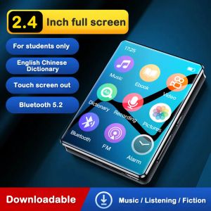 Lecteur 1pcs 2,4 pouces plein écran MP3 Walkman version étudiante mini ultra-mince Bluetooth portable écran tactile lecteur de musique support FM