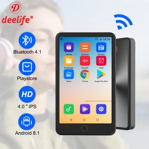 Player DeeLife MP4 Player avec WiFi et Bluetooth Screen tactile complet Android MP 4 MP3 Music Play Support Hébreu
