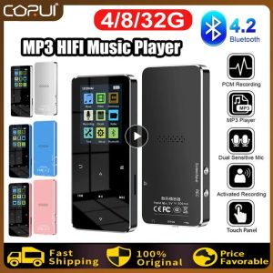 Lecteur nouveau 1,8 pouce en métal tactile mp3 mp3 MP4 MUSIQUE lecteur Bluetooth 5.0 Prise en charge de la carte, avec un podomètre FM Pedomètre Ebook Breed en haut-parleur