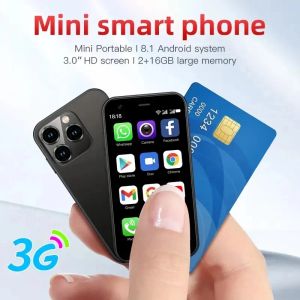 Joueur le plus récent Mini Android 8.1 Smart Phone 3.0inch Affichage 2 Go RAM 16 Go Rom Dual Sim Standby Play Store WiFi Bluetooth 3G Little Téléphone