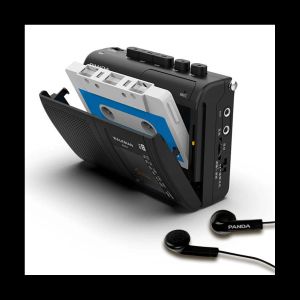 Player Panda 6501 Bande portable Radio AM/FM Rétro Cassette Lecteur de musique Walkman Magnétophones avec haut-parleur 3,5 mm Lecture casque