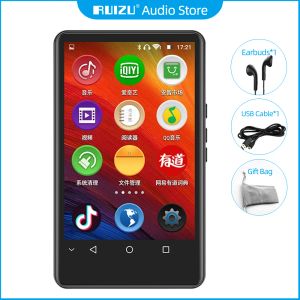 Reproductor RUIZU H6 Android WiFi MP3 Bluetooth MP4 MP5 Reproductor con altavoz incorporado Soporte FM Radio Grabación EBook Tarjeta TF Descarga de aplicaciones