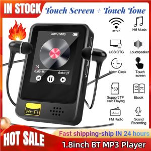 Players 8/16/32/64 Go Music Player Bluetooth Compatible 5.2 MP3 MP4 Player Student Walkman avec écouteurs de 3,5 mm avec ebook / radio / alarme FM