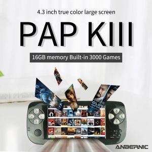 Jugadores Anbernic PAP KIII 64Bit Retro Consola de juegos portátil 4.3 pulgadas Regalo de cumpleaños preferido de los niños adultos