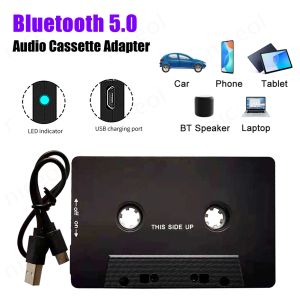 Jugadores Bluetooth Aux Audio Adaptador CAR Wireless Cassette Cassette BT 5.0 Converter Universal Autocar Tape AAC MP3 SBC Stereo Player
