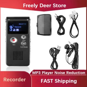 Reproductores FreelyDeer Professional 8GB Grabadora de voz de audio digital Mini dictáfono digital Reproductor de MP3 Pluma Micrófono incorporado al por mayor