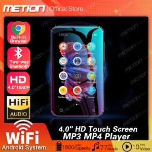 Joueurs Lecteur MP3 de haute qualité Bluetooth 4 pouces écran tactile complet MP4 lecteur MP3 haut-parleur HiFi son MP3 Walkman avec accès Internet